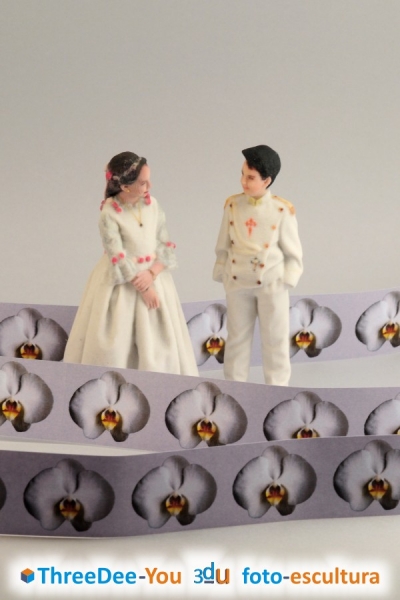 Ponte En Tu Tarta - Figuras 3d para tartas de boda y comunin - ThreeDee-You Foto-Escultura 3d-u