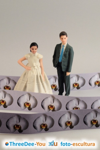 Ponte En Tu Tarta - Figuras 3d para tartas de boda y comunin - ThreeDee-You Foto-Escultura 3d-u