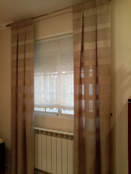Cortinas con estor coordinado 