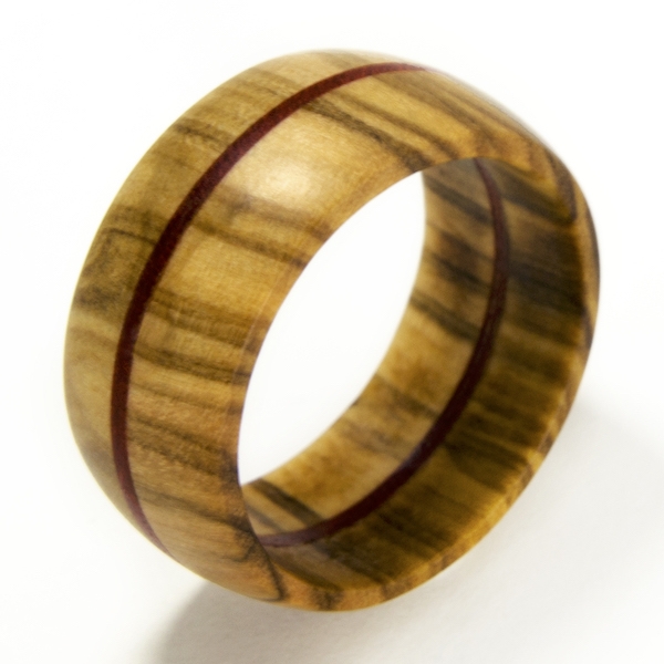 anillo madera artesanal 