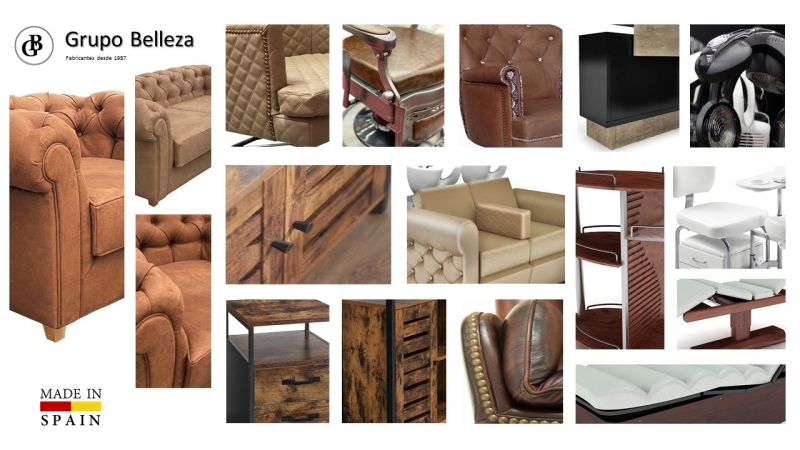 Muebles de peluquería, lavacabezas, silla peluquería, sillón barbero