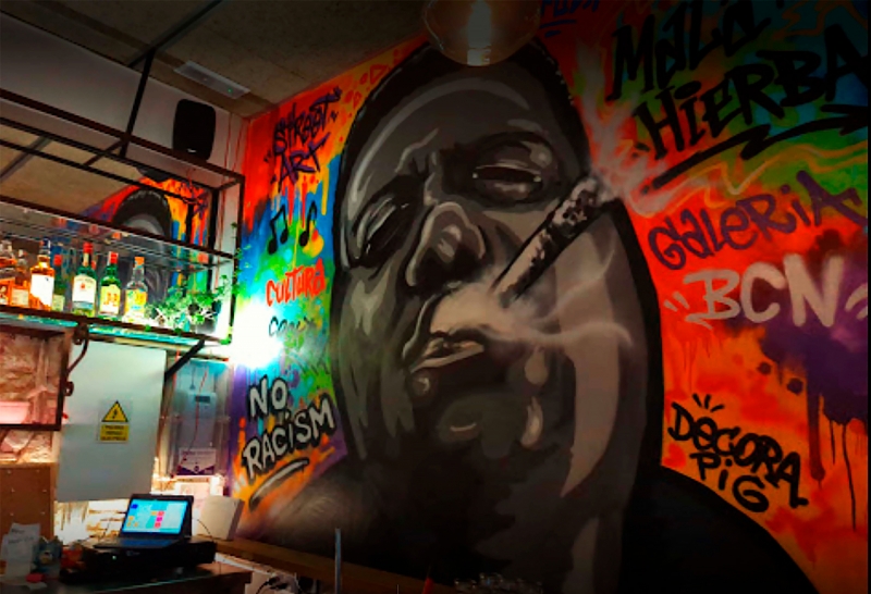 Mala Hierba-Cocteleria & Bar Musical-Street Art-Poble Sec-Barcelona-Interior-4