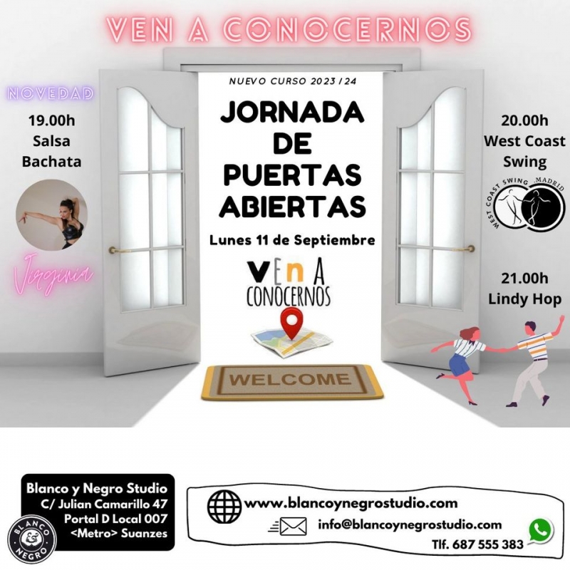 Jornada de Puertas Abiertas en Blanco y Negro Studio. Ven a conocernos.