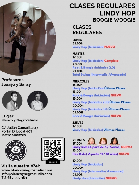 ¿Donde aprender a bailar Swing, Lindy Hop y Rock & Roll en Madrid? Nuevo Curso 2023/24