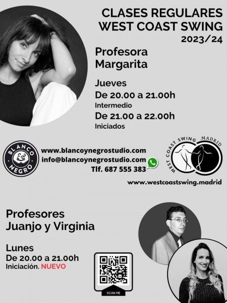 Donde aprender a Bailar West Coast Swing en Madrid? Nuevo Curso 2023/24