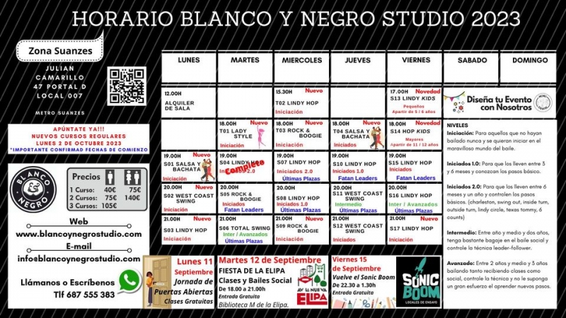 Inscripcin Nuevas Clases Regulares de Swing, Lindy Hop, Rock & Roll y West Coast Swing en Madrid.