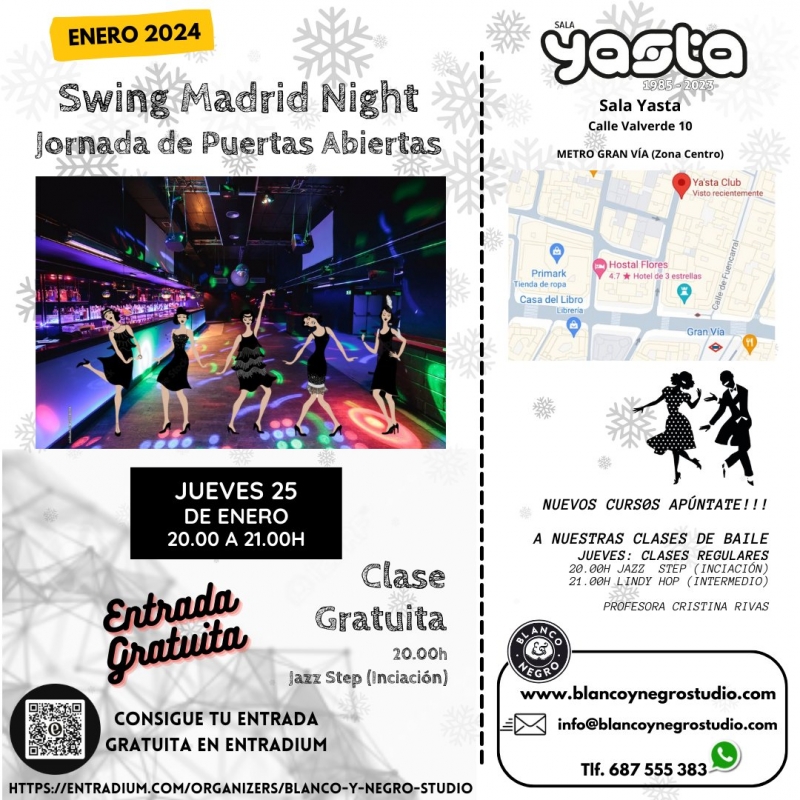 Jornada de Puertas Abiertas. Clase Gratuita de Jazz Step en La Sala Yasta.