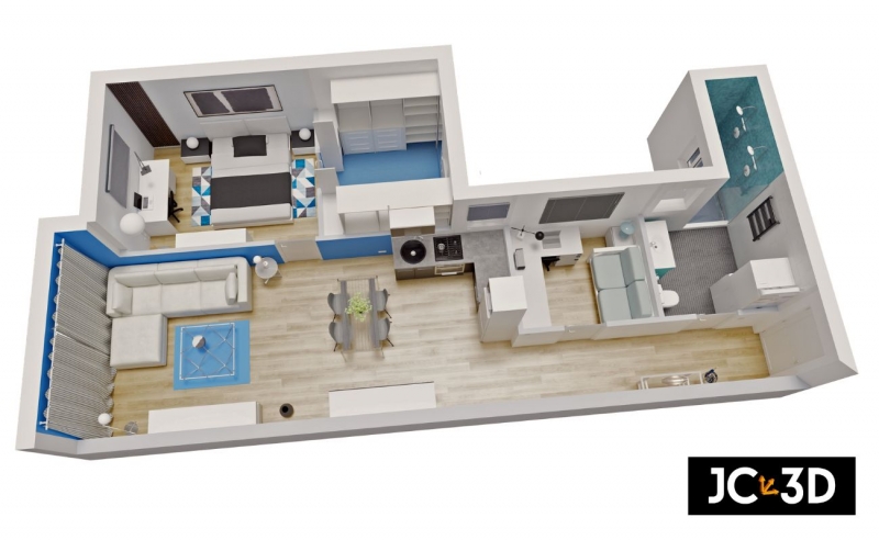 Planos comercial para inmobiliarias. J Capmany Profesional 3D. Infografista