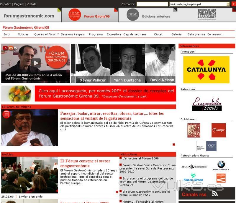 Trabajo web realizado forumgirona.com