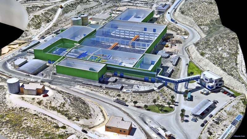 Maqueta Centro Tratamiento Residuos Las Marinas El Campello Alicante