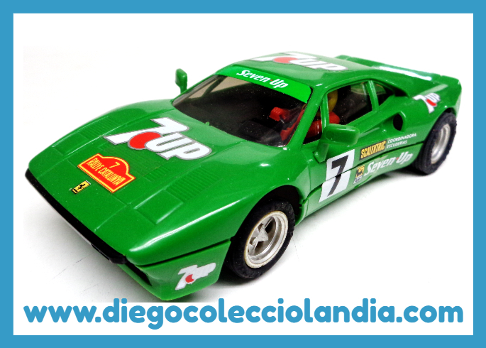 Ferrari GTO Seven Up de Scalextric Exin . Tienda Scalextric Madrid . Tienda Slot España .