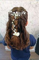 Recogido de pelo infantil para evento