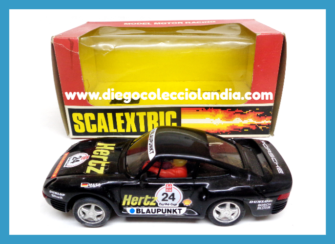 Porsche 959 Negro Scalextric Exin . Tienda Scalextric Madrid . Tienda Slot España 