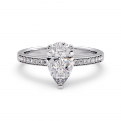 Anillo compromiso talla pera