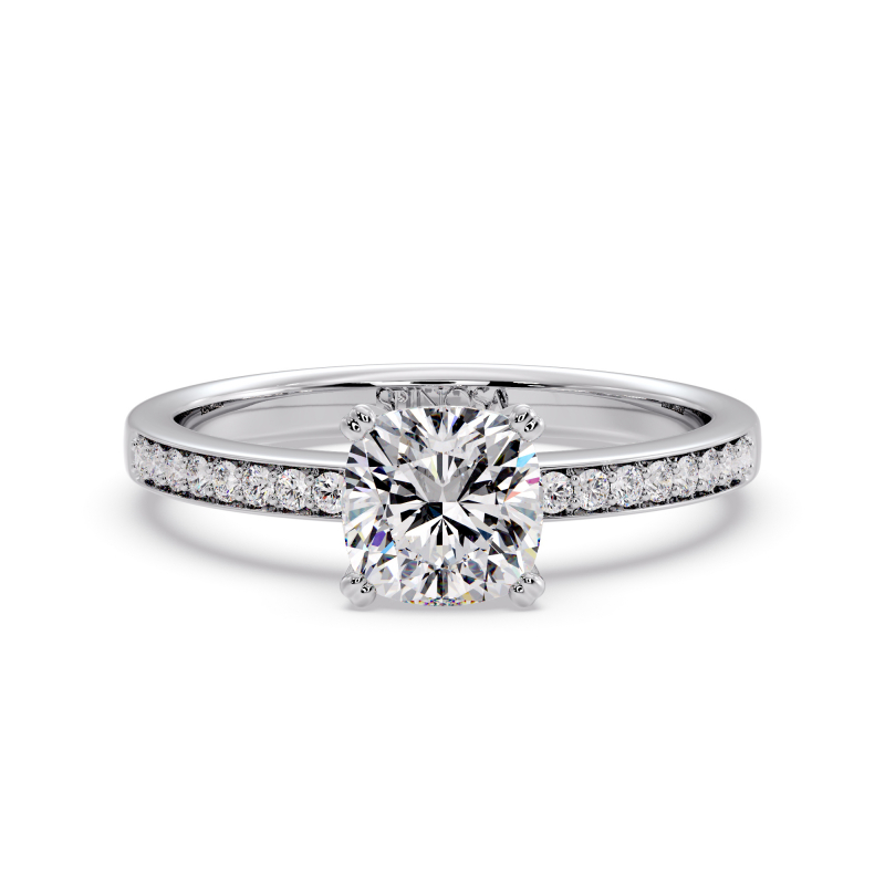 Anillo Compromiso talla Cojín