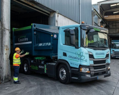 Camion en funcionamiento