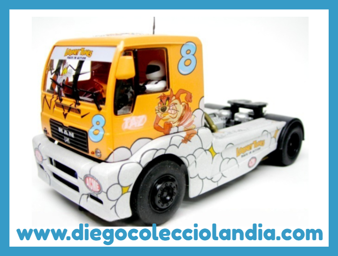 Tienda Scalextric Madrid. Diego Colecciolandia. Camiones Flyslot para Scalextric
