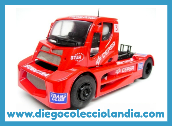 Tienda Scalextric Madrid. Diego Colecciolandia. Camiones Flyslot para Scalextric