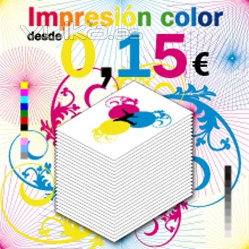 impresion color A4 dde, 0,15EUR, impresion digital