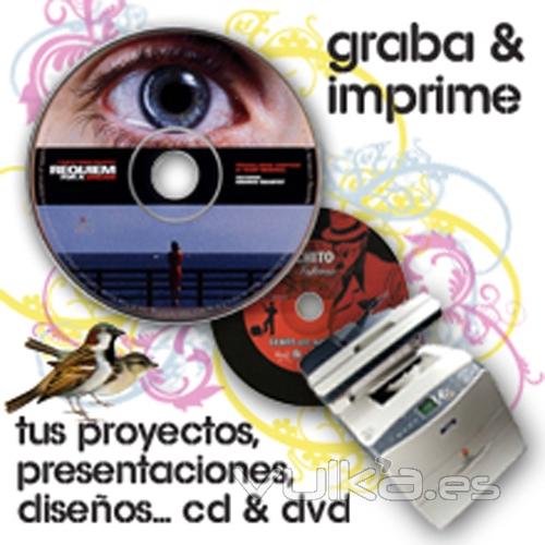 imprimimos y duplicamos cds y dvds   