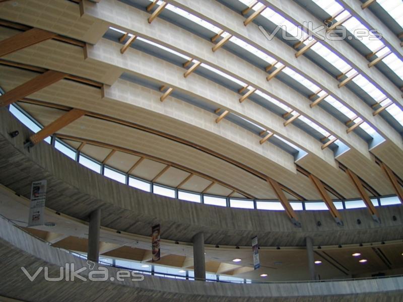 techos en madera acustico