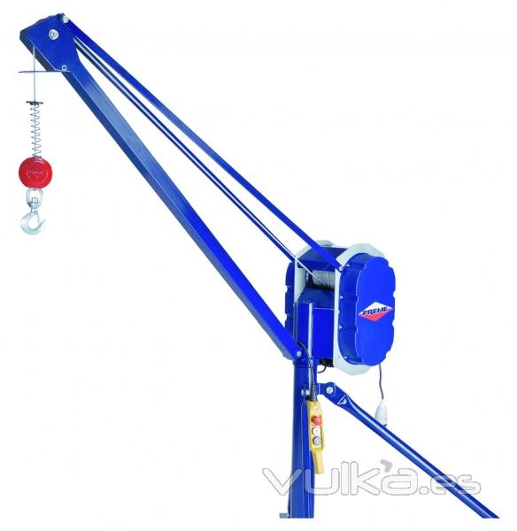 Grua Pluma PREME profesional Motor electrico 1500 rpm eleva 300 kg. 