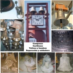 Campanas, fundición, y soldadura, carillones