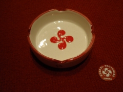 Cenicero lauburu rojo