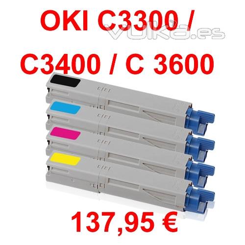  Compatible para las siguientes máquinas:      * OKI C 3300     * OKI C 3300 N     * OKI C 3400    * OKI C 3400 N   ...