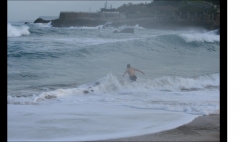 Bano invernal en el camello - santander