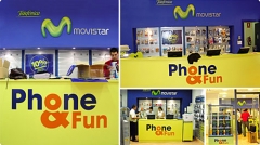 Phone&fun (telefonica): aplicaciones graficas en tiendas