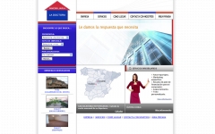 Empresa de servicios inmobiliarios de navalcarnero, web con rea privada de administracin. creada con css y ...