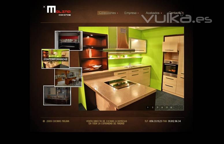 Empresa de cocinas a medida, servicio de asesoramiento a domicilio. Creada en Flash y XHTML. ...