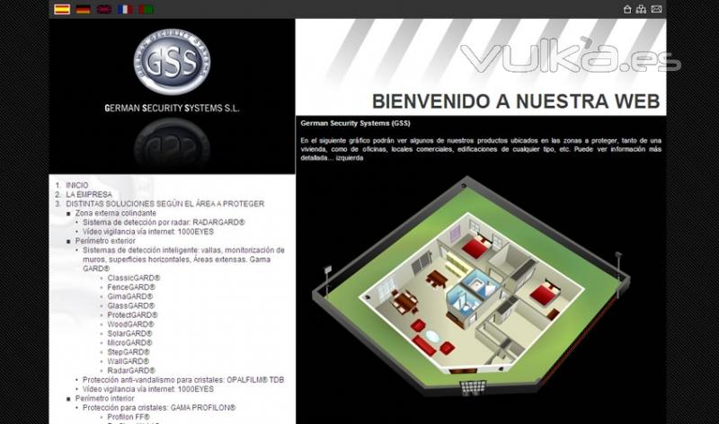 EN DESARROLLO: Empresa distribuidora e instaladora de elementos de seguridad. Creada en CSS y elementos en Flash ...