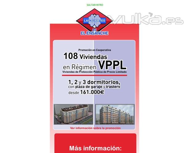 Promotora de vivienda VPP y VPO, newsletter y actualizacin de su web. Creada con CMS Joomla y MySQL