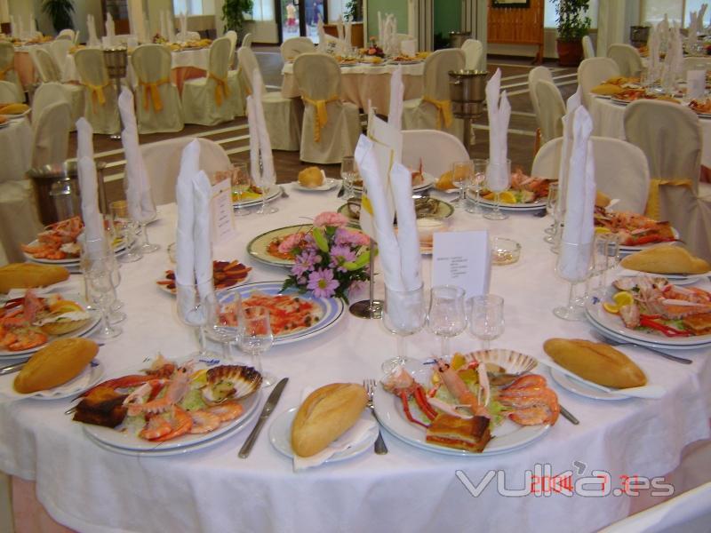 mesa en una celebracion para boda