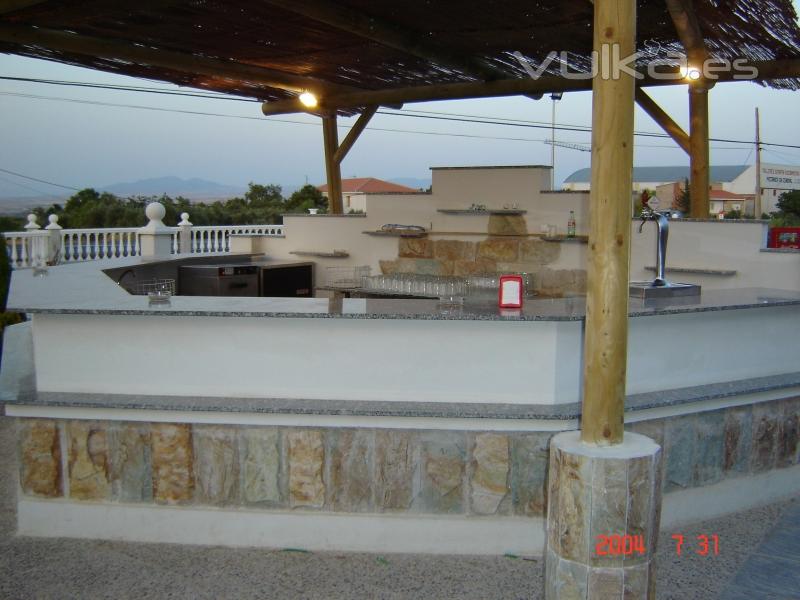 vista de la barra de nuestra terraza jardin