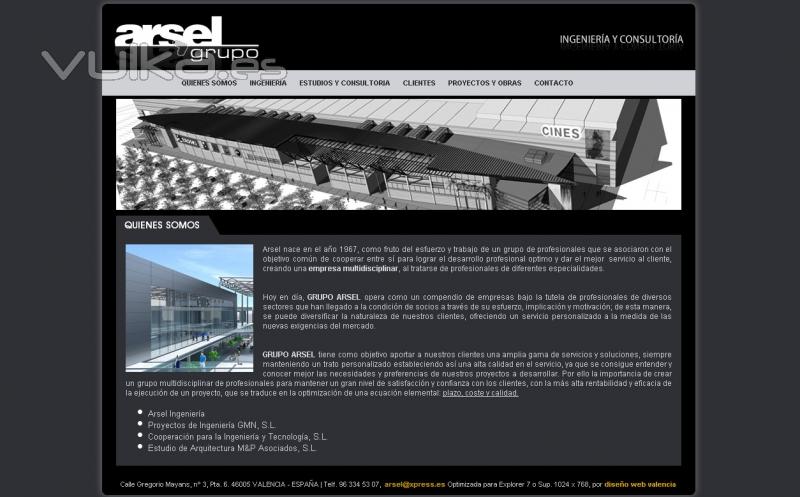 www.grupoarsel.com Diseño web de Arsel Ingeniería