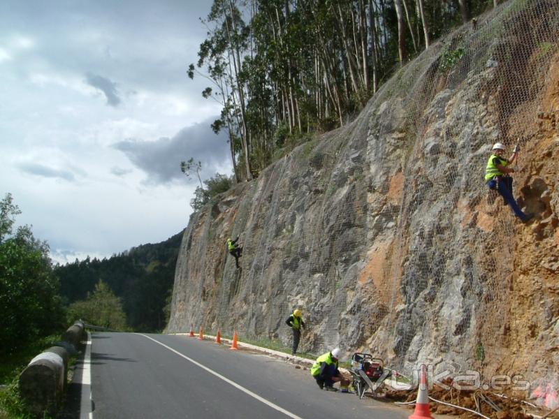 Trabajos verticales en taludes