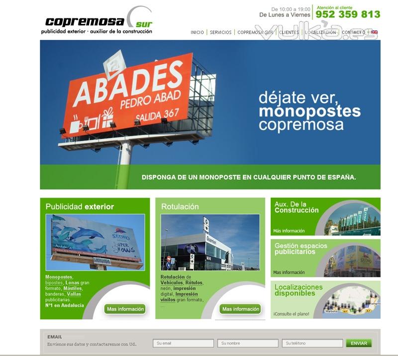 Diseo y Desarrollo Web Compremosa Sur - Lderes en Publicidad Exterior