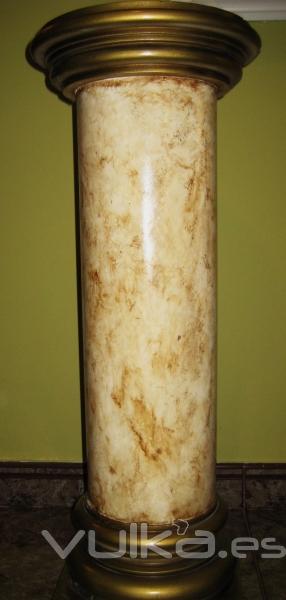 COLUMNA STUCCO MARMOL- MTODO ARTESANAL TRADICIONAL