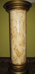 Columna stucco marmol- metodo artesanal tradicional