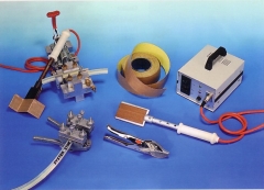 Kit soldador, tijeras y pinzas para correas termosoldables