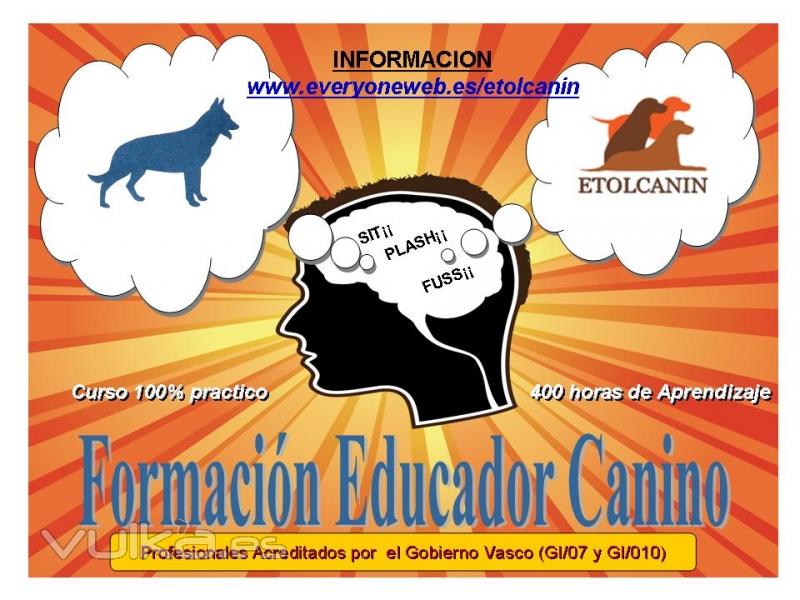 CURSO DE FORMACION EDUCADOR CANINO Y ADIESTRAMIENTO