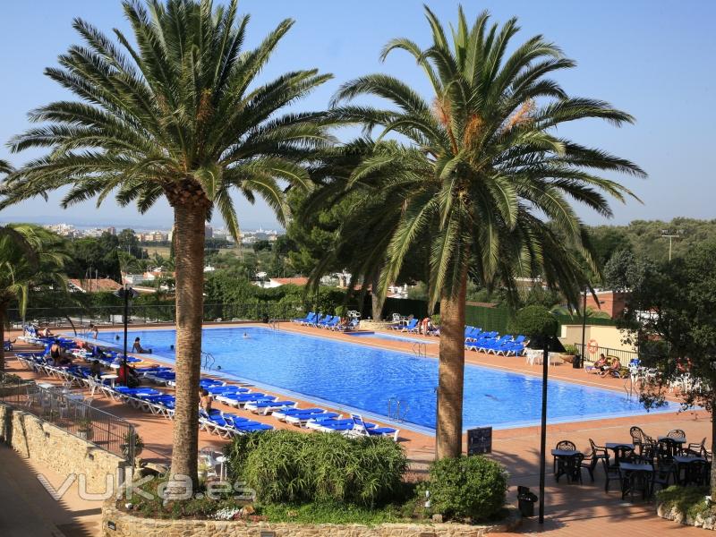 Piscina exterior. Zonas comunes Hotel San Carlos Roses