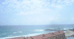 Vista de playa en el mediterraneo