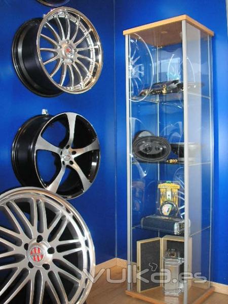 EXPOSICION DE LLANTAS Y CAR AUDIO