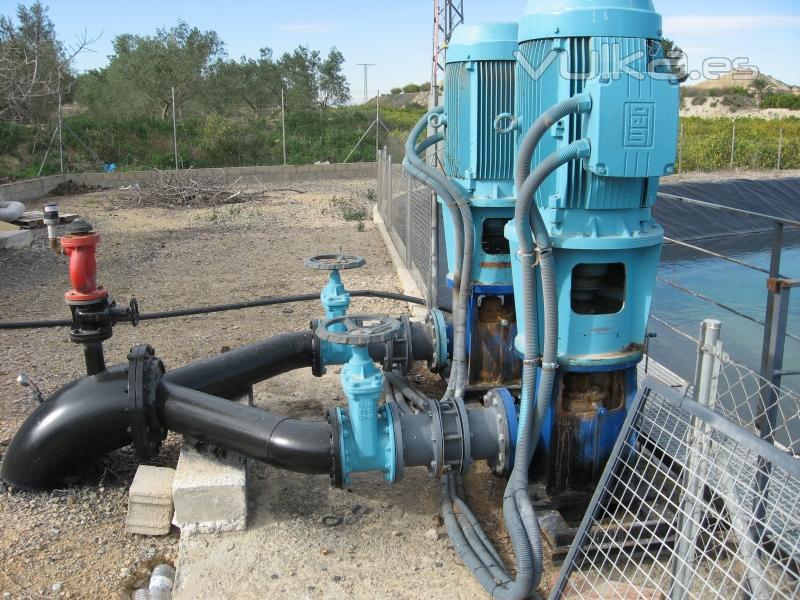 RIEGOS AGRICOLAS. INSTALACION CON 2 MOTORES 160 KW.