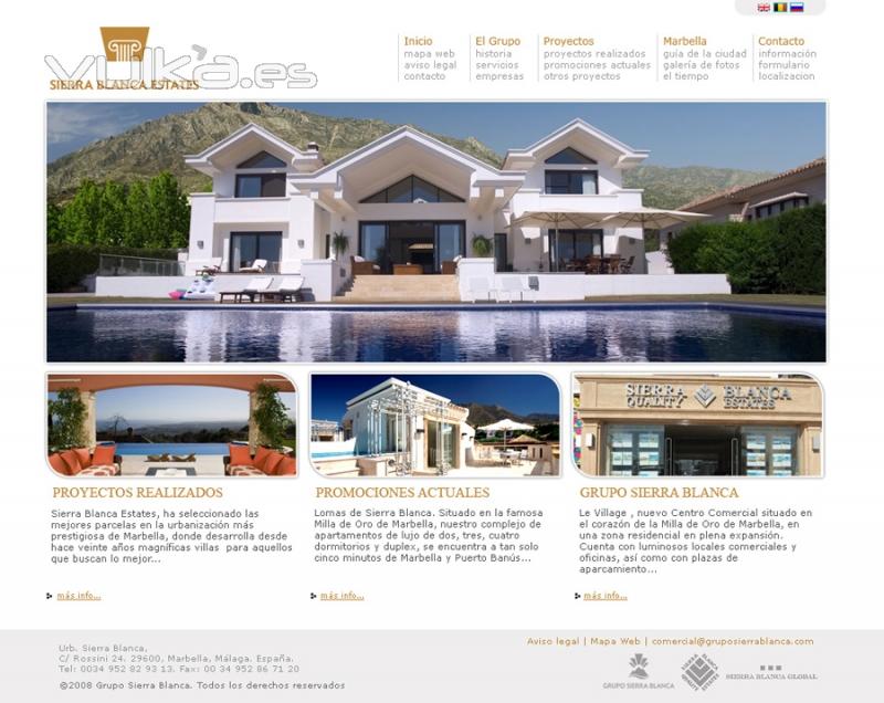 Diseño de Página Web Sierra Blanca Estates