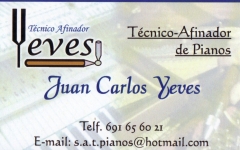 Afinador de pianos yeves, datos de contacto